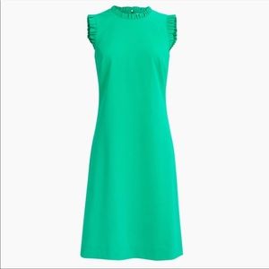 Jcrew ruffleneck suit dress in size 12